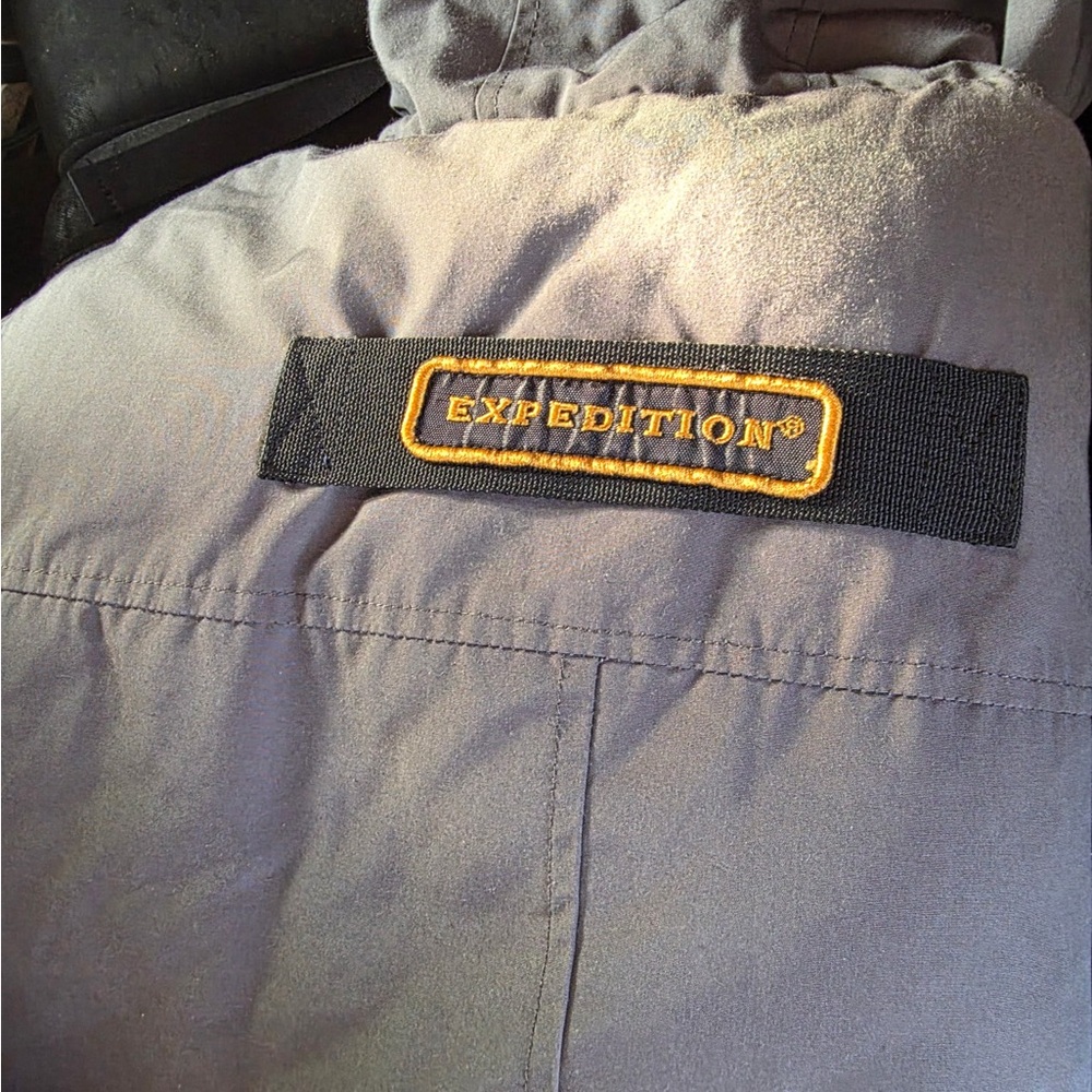 Canada Goose Gray Jacket With Red Patch - image 3